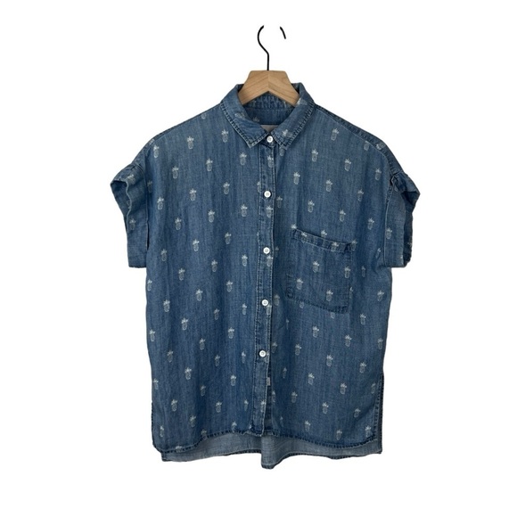 Rails Whitney Pineapple Chambray Linen Blend - Picture 1 of 6